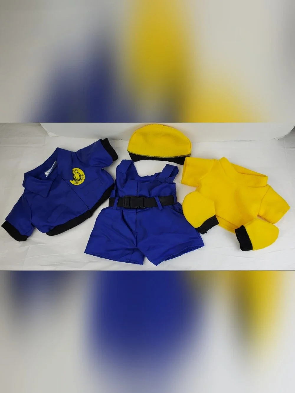 Build-A-Bear BABW VTG Ski Club Outfit Costume Fleece Pieces HAVE PILING - GUC